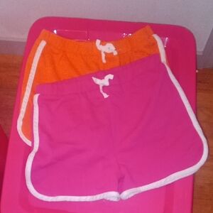 Pink and Orange Athletic Shorts